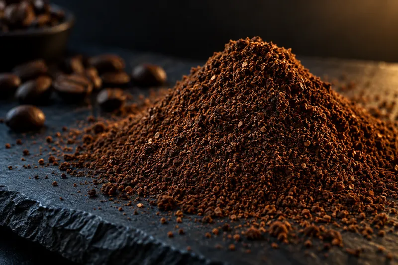 What a medium-fine grind for AeroPress looks like